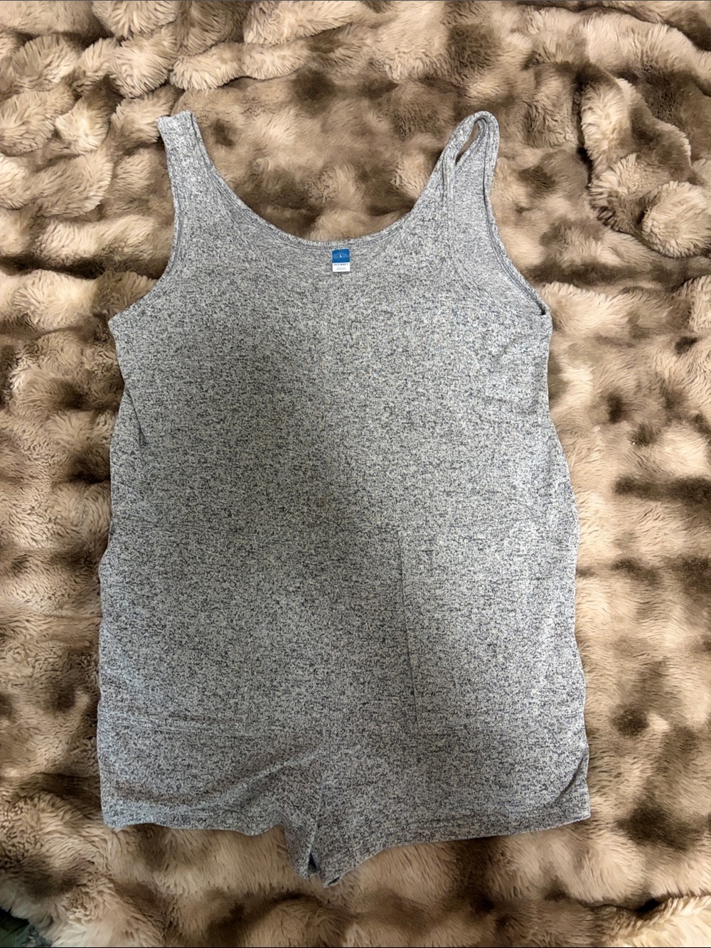 Old Navy Gray Heather Scoop Neck Romper